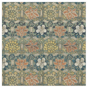 Tecido Impressão da Flor Dinastia Ming Chinesa Brocade