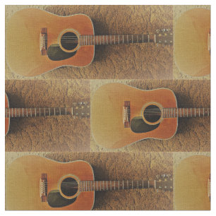 Tecido impressão da guitarra