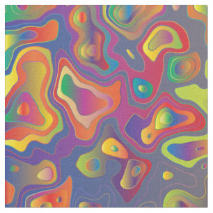 Tecido impressão de água do prisma arco-íris