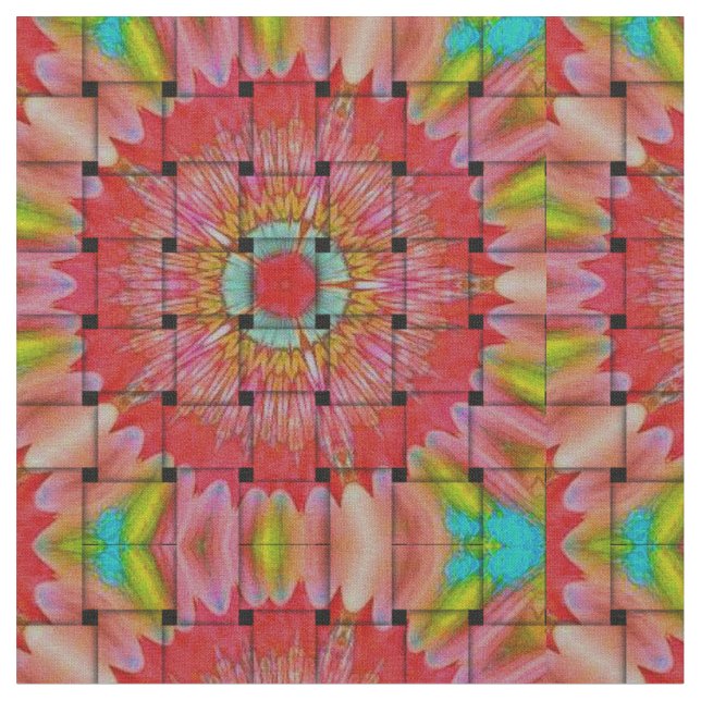 Tecido Impressão de Arte Inspirada Africano - Design de T (Detalhe)