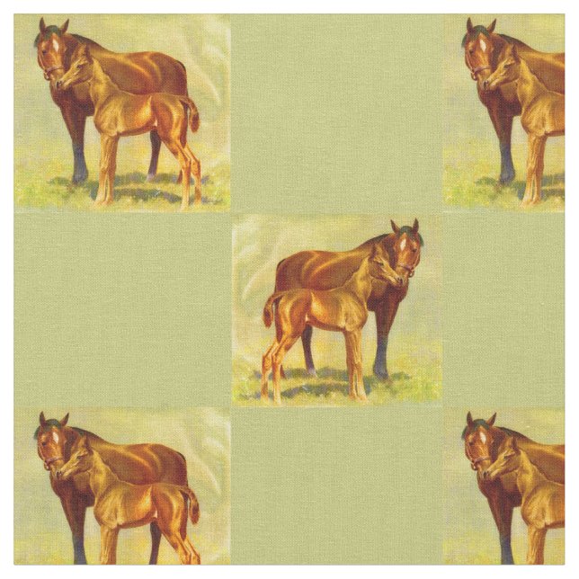 Tecido impressão de cavalo grande (Detalhe)