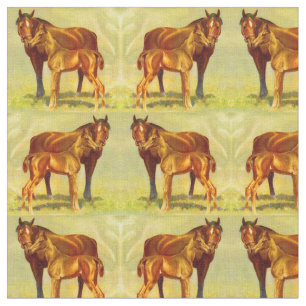 Tecido impressão de cavalo grande