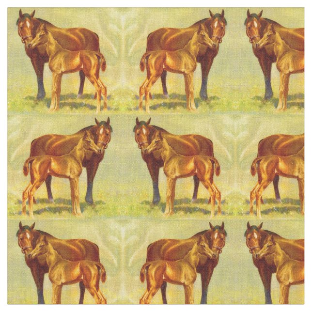 Tecido impressão de cavalo grande (Detalhe)