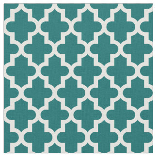 Tecido Impressão de Dark Teal Marroquino