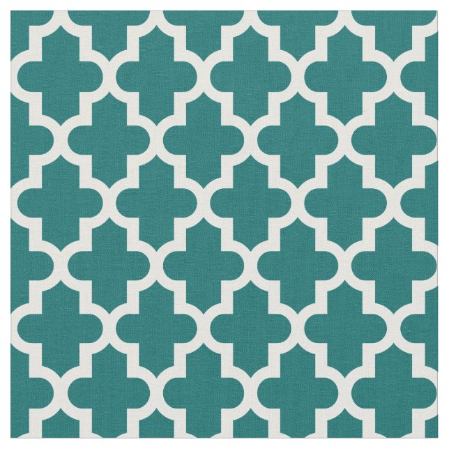 Tecido Impressão de Dark Teal Marroquino (Detalhe)