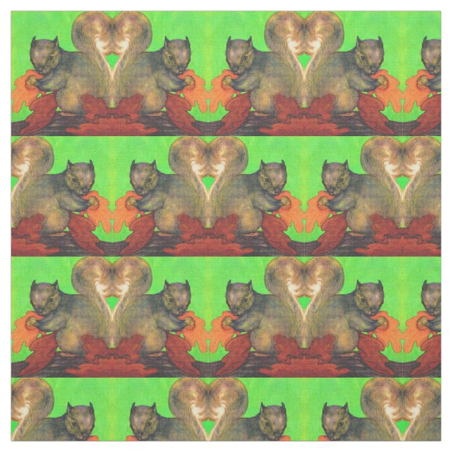 Tecido impressão de esquilo bonito (Modelo)