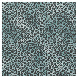 Tecido Impressão de Leopardo Azul-Teto