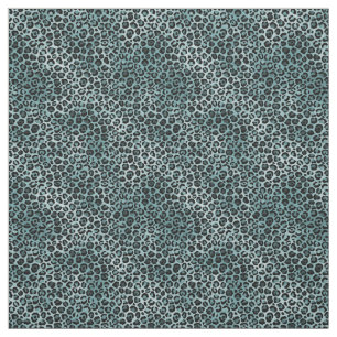 Tecido Impressão de Leopardo Azul-Teto