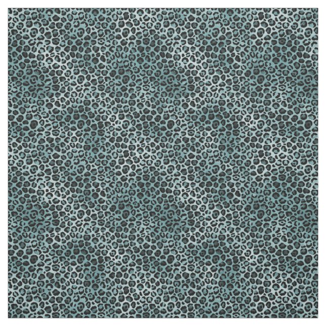 Tecido Impressão de Leopardo Azul-Teto (Modelo)