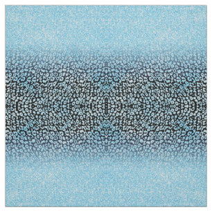 Tecido Impressão de Leopardo de Mão Azul e Preto Trende