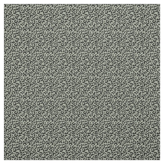 Tecido Impressão de Leopardo Verde Preto (Modelo)
