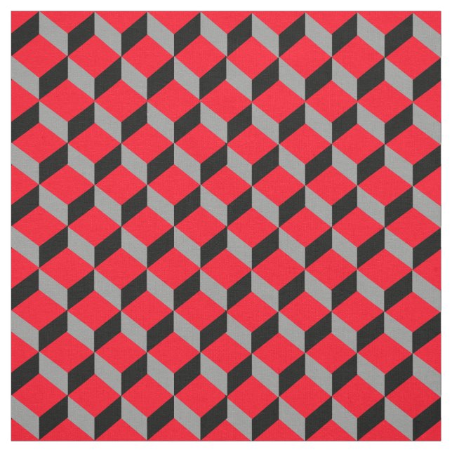 Tecido Impressão de Padrão de Illusão Óptica 3D Funky Neg (Modelo)
