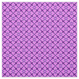 Tecido Impressão de quimono, orquídea e roxo