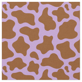 Tecido impressão de vaca roxa pastel