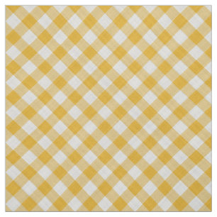 Tecido Impressão de Xadrezes com Gingham Amarelo Saffron