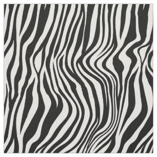 Tecido Impressão de Zebra Branca e Negra