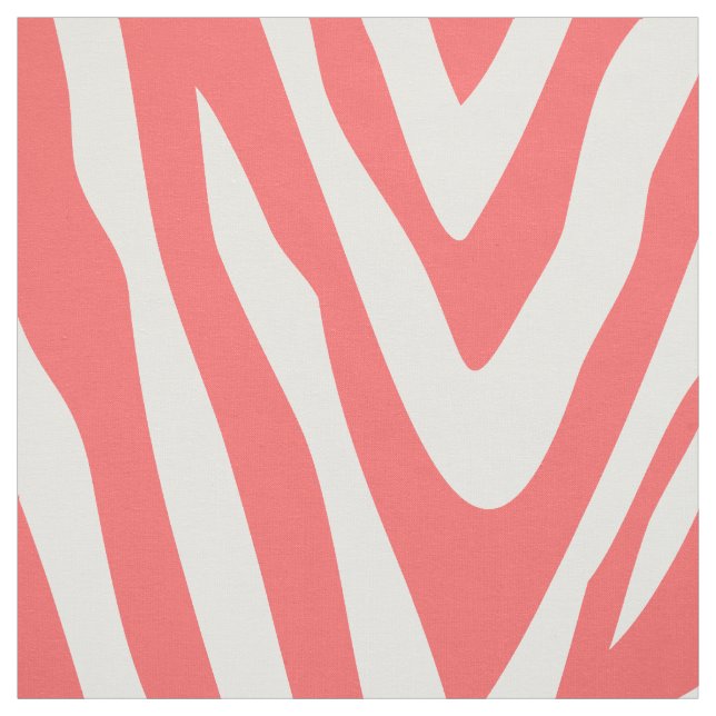 Tecido Impressão de Zebra Coral em Grande Escala (Modelo)