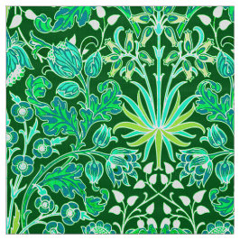 Tecido Impressão do jacinto de William Morris, verde