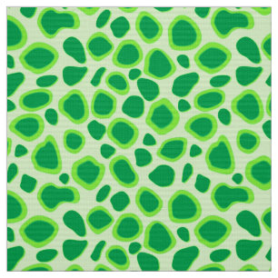 Tecido Impressão do leopardo - máscaras do verde limão