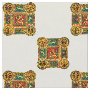 Tecido impressão dos Motifs do Renascimento Italiano