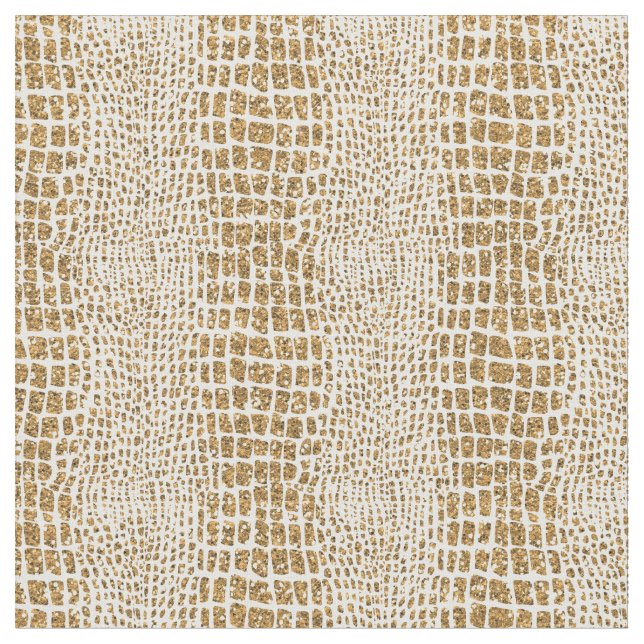 Tecido Impressão Dourado do jacaré do brilho (Detalhe)