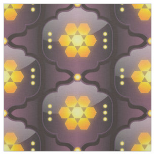 Tecido impressão geométrico em estilo marroquino