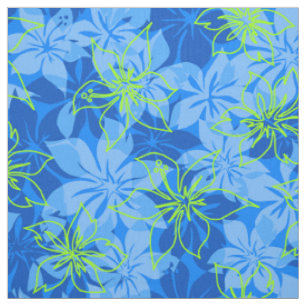 Tecido Impressão havaiano da camisa de Camo do hibiscus