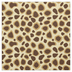 Tecido Impressão Leopardo - Castanho de Chocolate e Tan