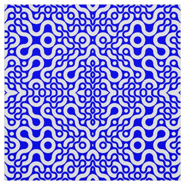 Tecido Impressão Moderno do Médio Azul (Modelo)