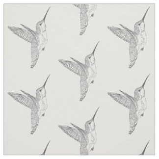 Tecido Impressão pairando dos colibris