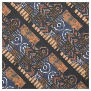 Tecido Impressão tribal africano moderno