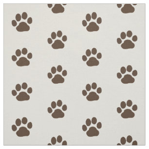 Tecido Impressões de pata de cães