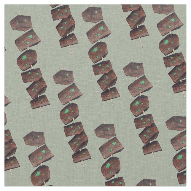 Tecido Índia - Restaurante Comida Lamb Kebab Cuisine da Í (Detalhe)