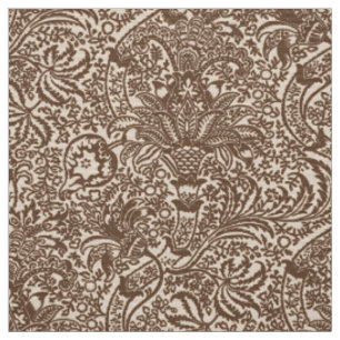 Tecido Indiano de William Morris, Taupe Tan e bege