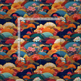 Tecido inspirado no quimono japonês