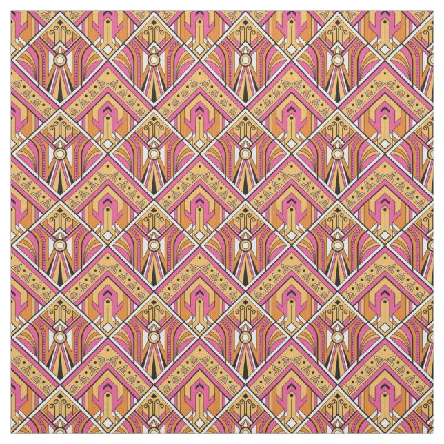 Tecido inspirado pela bela Art Deco (Modelo)