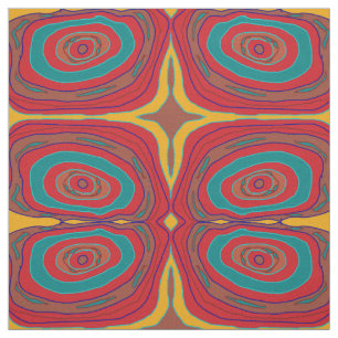 Tecido inspirado primitivo colorido de