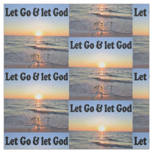TECIDO INSPIRANDO VAMOS E DEIXE QUE DEUS SUNRISSE FOTO