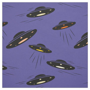 Tecido Invasão Alienígena UFO Impresso