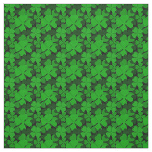 Tecido Ireland Shamrock, 4 folhas de trevo, Irish green