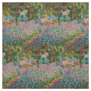 Tecido Íris Jardim Monet Giverny flores