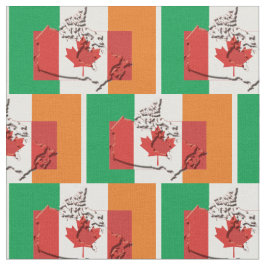 Tecido IRISH CANADIAN FLAGS É Patrimônio Orgulhoso