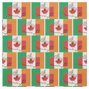 Tecido IRISH CANADIAN FLAGS É Patrimônio Orgulhoso