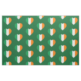 Tecido Irish Flag Cute Irish Hearts Pattern Rua. Patrick