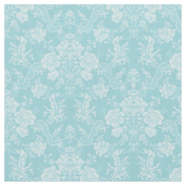 Tecido Isqueiro Romântico Chic Floral Damask-Mint (Detalhe)