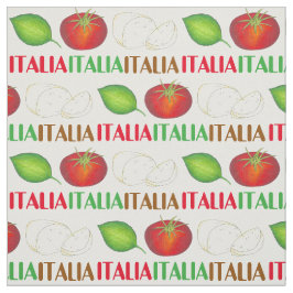 Tecido Italia Itália Mozzarella Queijo Tomato Basil Comid