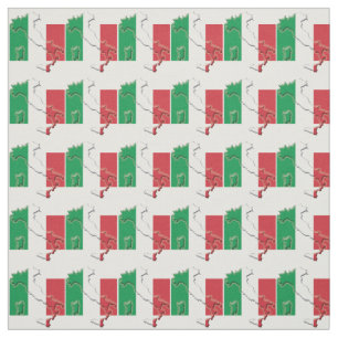 Tecido ITÁLIA MAPA   Bandeira italiana