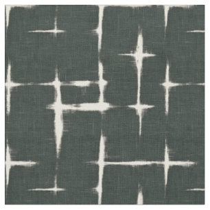 Tecido Ivory Abstrato Paint sobre Linen Verde Florestal
