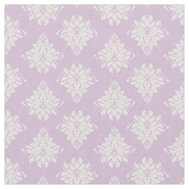 Tecido Ivory Damasks on Light Purple (Detalhe)
