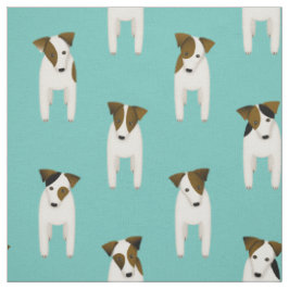 Tecido Jack Russell Terriers - padrão para cães bonitos